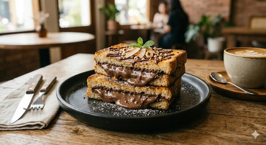 Roti Bakar Nutella