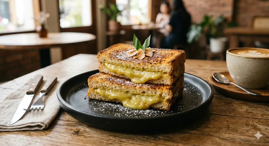 Roti Bakar Srikaya